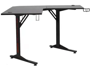 Rohový písací stôl B-219 čierny