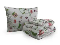 Set celoroční přikrývky 140x200 cm z dutého vlákna s polštářem 70x90 cm MEADOW FLOWERS