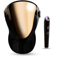 PALSAR7 Exclusive Set Professional LED Mask & Galvanic Iron set za zvýhodněnou cenu Black/Gold