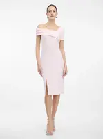 Světle růžové pouzdrové šaty ORSAY