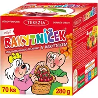 TEREZIA RAKYTNÍČEK MULTIVITAMÍNOVÉ ŽELATÍNKY S RAKYTNÍKOM VIŠŇA 70 KS Detské multivitamíny, , veľkosť