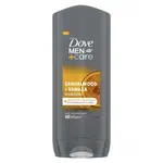 DOVE Men+Care Sandalwood&Vanilla Sprchový gel 3v1 400 ml