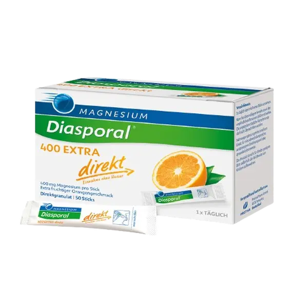 MAGNESIUM-DIASPORAL 400 EXTRA direkt, pomeranč 50 sáčků
