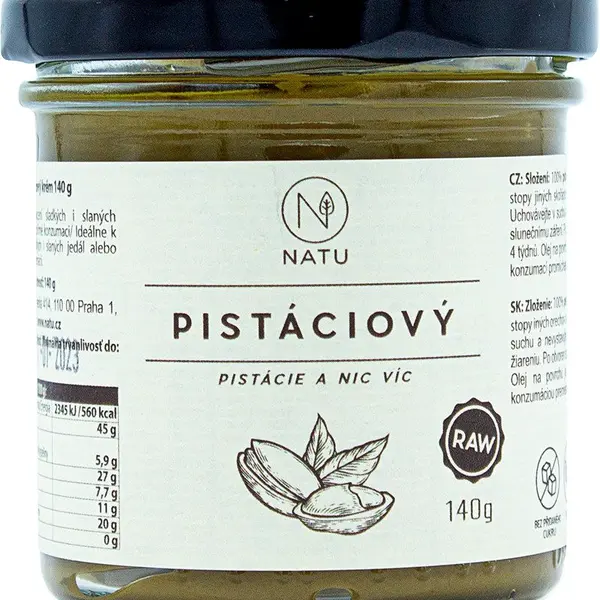 NATU Pistáciový krém 140 g