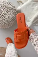 Dámske oranžové šľapky Lorania