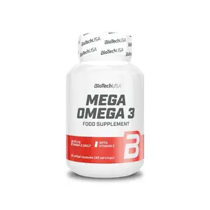 BioTech USA Mega Omega 3 90 kapslí