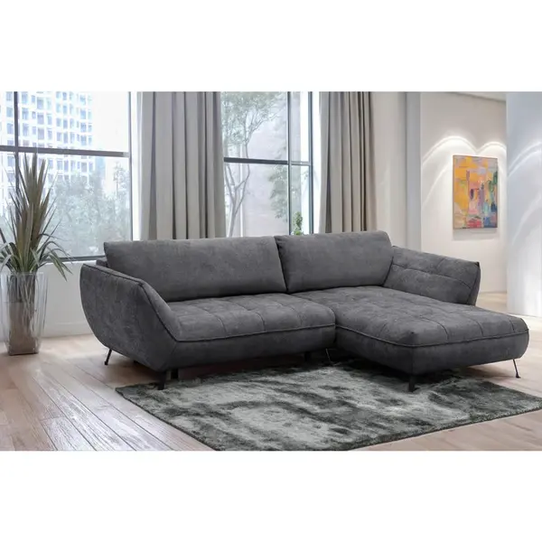 Livetastic ROHOVÁ SEDAČKA, textil, antracitová