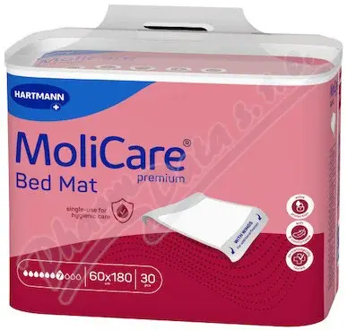 MoliCare Bed Mat inkontinenční podložky se záložkami 7k 60x180cm savost 1201ml 30ks