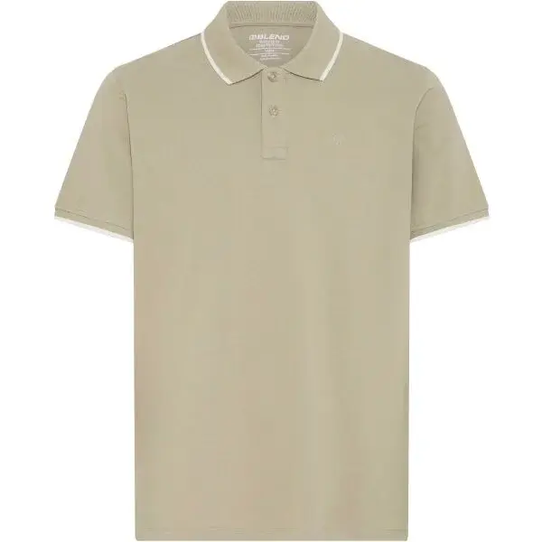 BLEND BHEDIN Pánske polo tričko, béžová, veľkosť 4XL