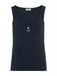 GUESS JEANS Top  tmavomodrá / biela