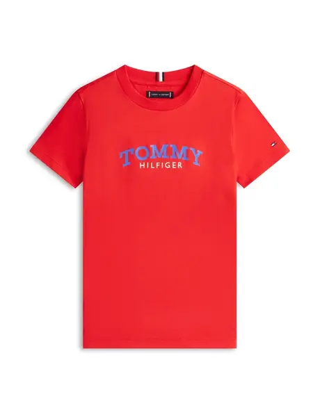 TOMMY HILFIGER Tričko  kráľovská modrá / červená / biela