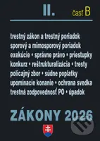Zákony 2026 II/B - Trestné právo, súdne spory a exekúcie - kniha z kategorie Trestní právo
