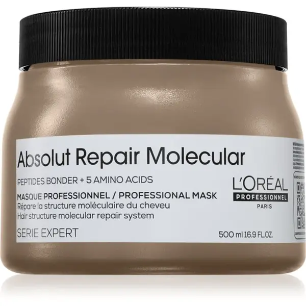 L’Oréal Professionnel Serie Expert Absolut Repair Molecular hĺbkovo posilňujúca maska na vlasy 500 ml