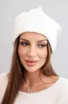 Dámska zimná čiapka s uškami Kesi K440 biela