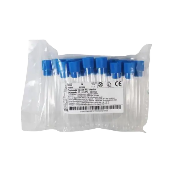 GAMA GROUP Zkumavka 15 cm PS - sterilní 20 ks