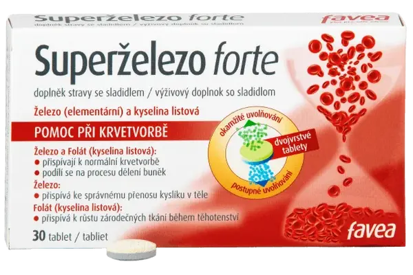 FAVEA Superželezo forte 30 tablet