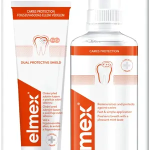 ELMEX Caries Protection Super set Zubní pasta 75 ml + ústní voda 400 ml