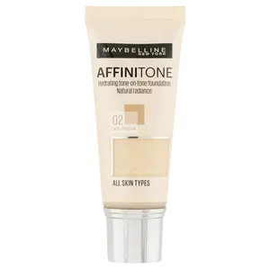 MAYBELLINE NEW YORK Affinitone make-up odstín 02 Light Porcelain 30 ml