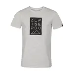 Pánské triko z nemačkavého materiálu alpine pro noger šedá xl