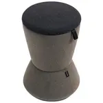 Novel KANCELÁŘSKÁ STOLIČKA tkaná látka šedá, černá