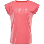 ALPINE PRO OMBA 2 Dámské triko s krátkým rukávem, růžová, velikost