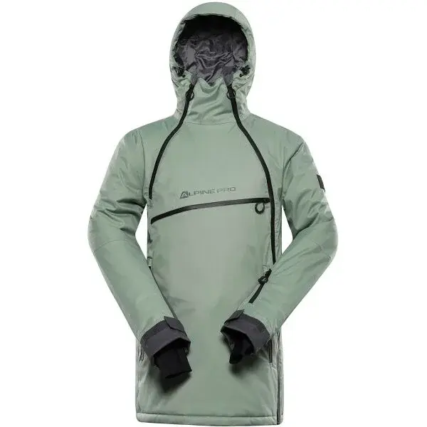 ALPINE PRO OMEQ Pánská lyžařská bunda, zelená, velikost
