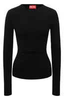 Diesel čierny sveter s dlhým rukávom