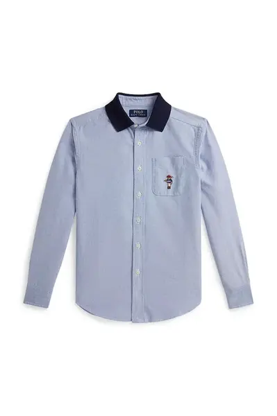 Detská bavlnená košeľa Polo Ralph Lauren