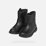 Čierne dievčenské členkové topánky Geox Eclair Girl