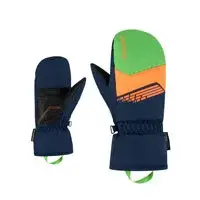 Ziener LAVIVO-Z AS® MITTEN 5, blue/orange/green Dětské rukavice