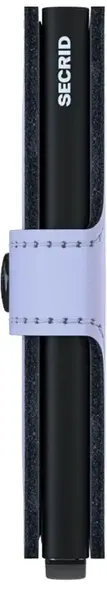 Kožená mini peněženka Secrid Miniwallet Matte Lilac-Black