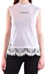 Bílá dámská top s krajkou