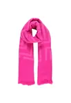 Růžová dámská šála
