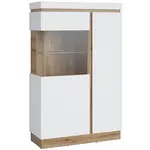 Vitrína Calabria  2d Dub Coast Evoke/Biela Alpin