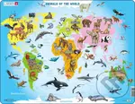 Zvieratá sveta (A34) (Animals of the World) - puzzle z kategorie Naučné puzzle