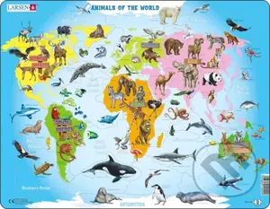 Zvieratá sveta (A34) (Animals of the World) - puzzle z kategorie Naučné puzzle