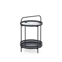 MID.YOU KONFERENČNÍ STOLEK, černá, kov, 44/62/44 cm