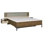 Rauch Möbel POSTELOVÁ SESTAVA, 180/200 cm, šampaňská, tmavý dub