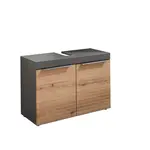 MID.YOU SKŘÍŇKA POD UMYVADLO, barvy dubu, barvy grafitu, 80/56/34 cm