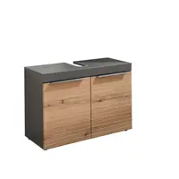 MID.YOU SKŘÍŇKA POD UMYVADLO, barvy dubu, barvy grafitu, 80/56/34 cm