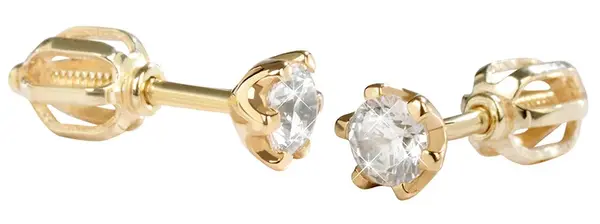 Soliter Zlaté náušnice s kryštálmi 236 001 00765