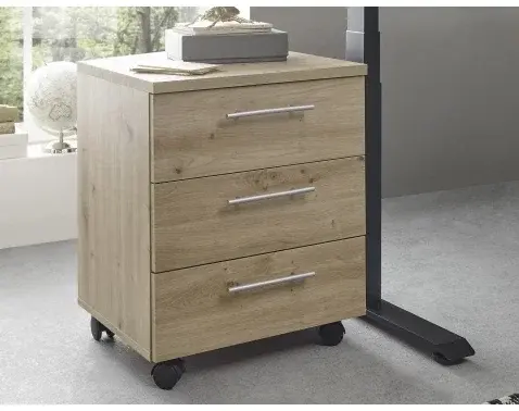 Úložný kontajner na kolieskach Ben, dub artisan%