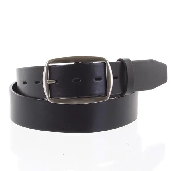 Dámský kožený opasek černý - PB Rosabell 90