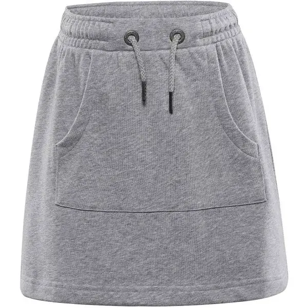 ALPINE PRO FOREDO Detská letná sukňa, sivá, veľkosť 140-146