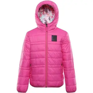 ALPINE PRO DOUWO Dětská zimní bunda, růžová, velikost 152-158