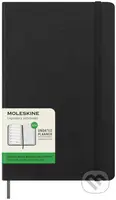Moleskine – nedatovaný plánovací čierny diár (stredný, týždenný / mesačný, 12-mesačný)