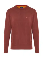 Funky Buddha Sveter  tmavohnedá / žltá