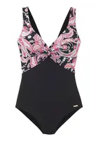 SUNSEEKER Jednodielne plavky  svetlomodrá / ružová / čierna / biela