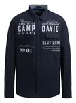 CAMP DAVID Košeľa  námornícka modrá / biela