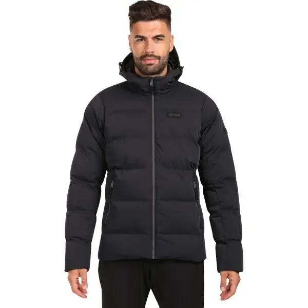 KILPI TASHA Pánská zateplená bunda, černá, velikost XXXL